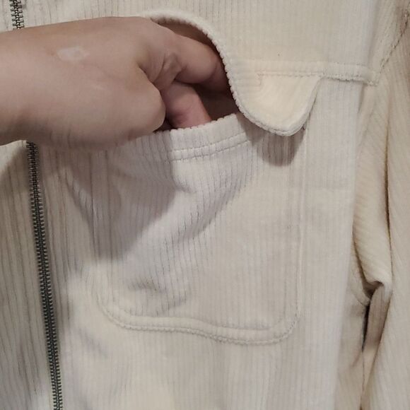 Aerie Cropped Corduroy Lightweight Jacket Size S - Picture 4 of 10